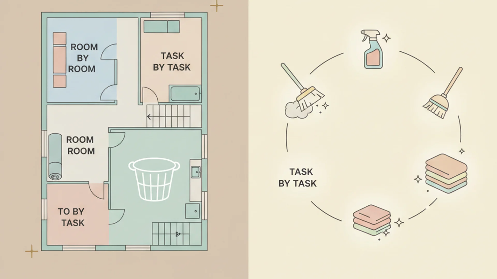 Room vs Task Cleaning: Which Method Actually Saves More Time in 2025?